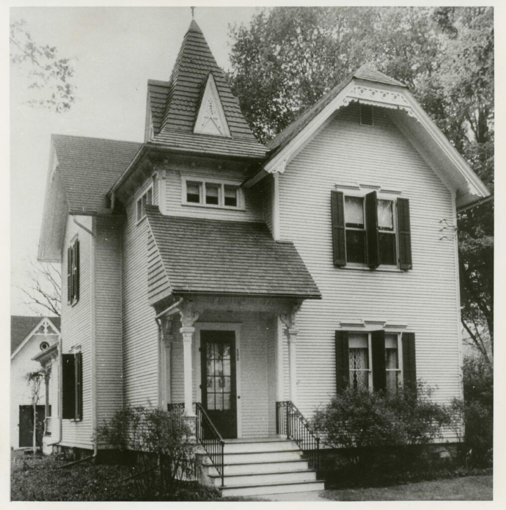 Victorian-style house with pointed roof