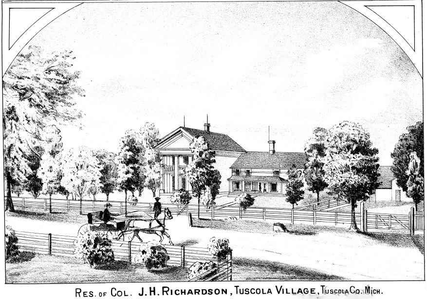 Historic home with horse-drawn carriage