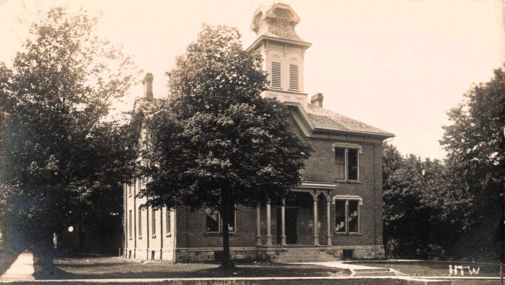 Schoolhouse, Concord, Mich. — School images support one of Concord’s strongest themes: education as a village priority.