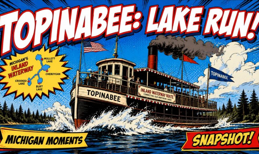 Passenger Steamer Topinabee on Burt Lake: Historic Michigan Short