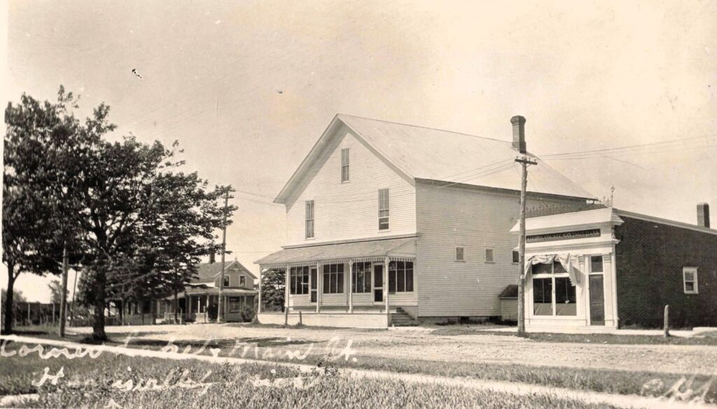 Corner Lake + Main St. - History of Harrisville, Michigan