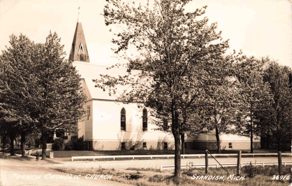 French Catholic Church, Standish. Churches helped anchor the town’s social and family life.