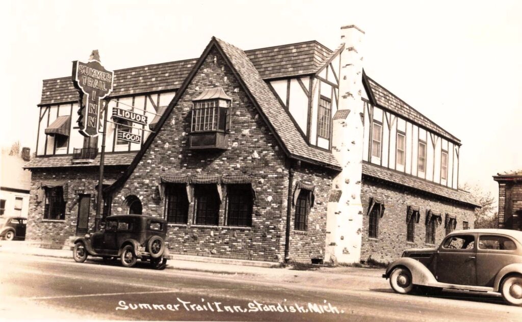 Summer Trail Inn, Standish. Roadside inns and restaurants marked the rise of automobile travel.