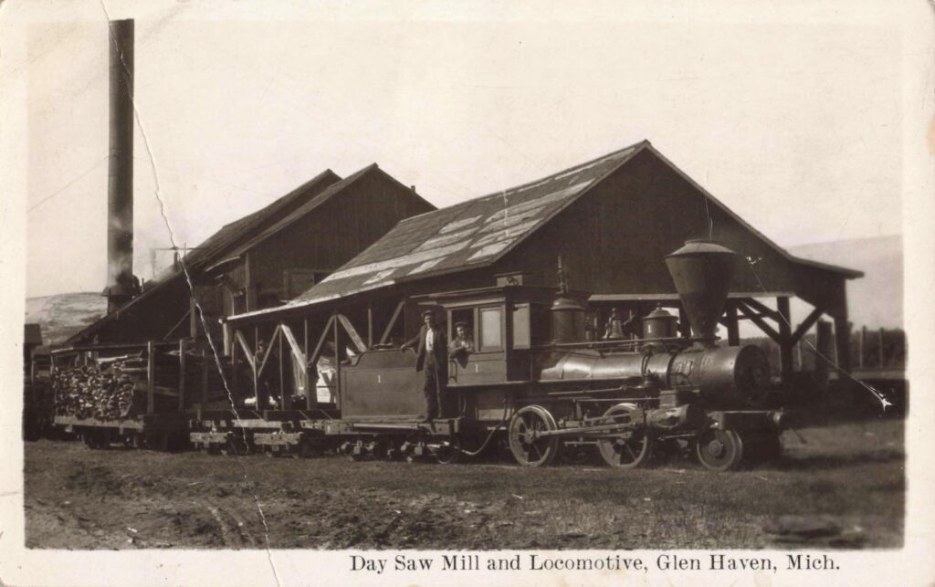 Day Saw Mill and Locomotive, Glen Haven, Mich.