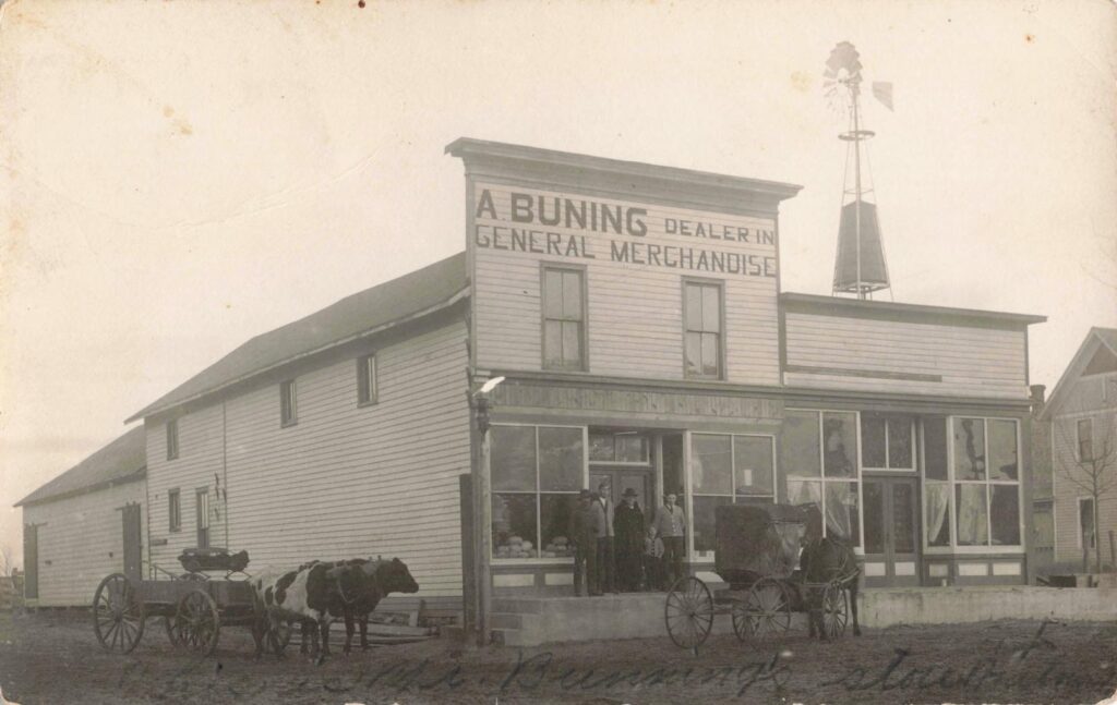 A. Buning general merchandise store.