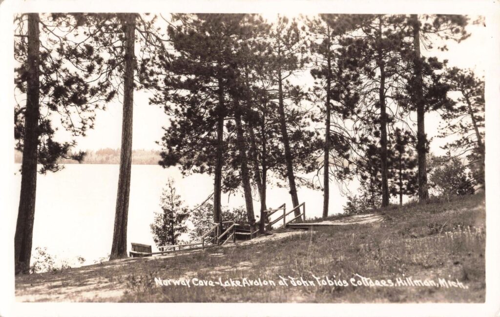 Brush Lake, later known as Lake Avalon, became part of Hillman’s resort and cottage life.