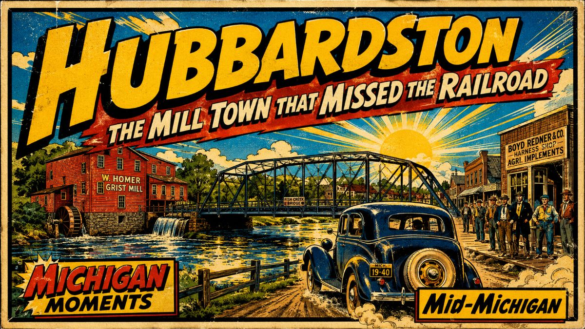 The Gentle History of Hubbardston Michigan – The Mill Town That Missed the Railroad (1837-1950)