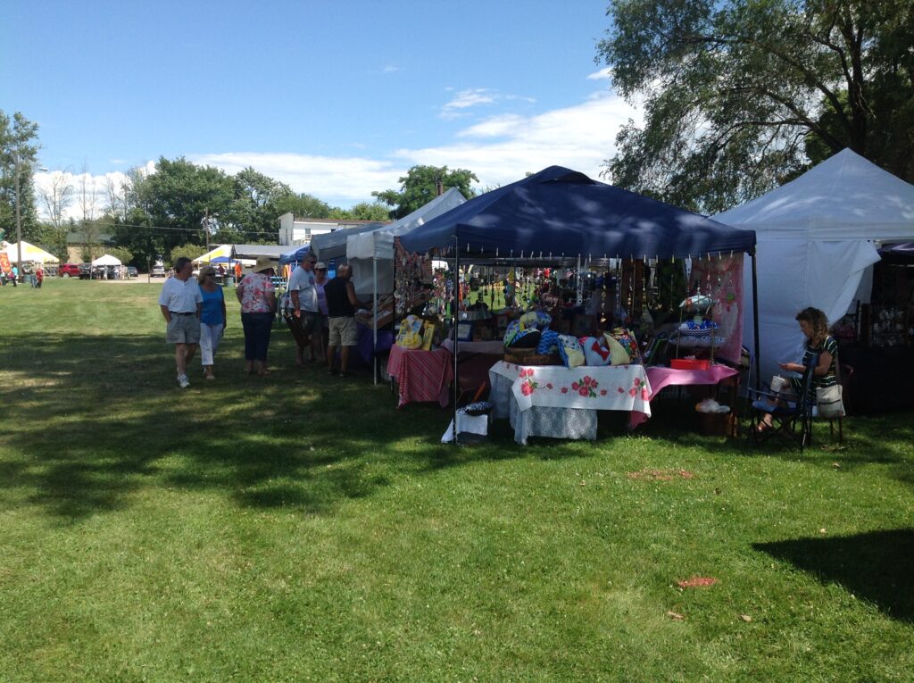Vendors at the festival