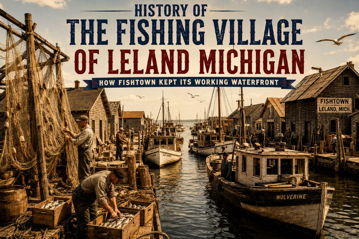 History of the fishing village of leland michigan