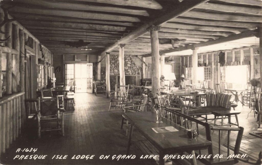 Presque Isle Lodge On Grand Lake, Presque Isle P.O. Mich. 1944