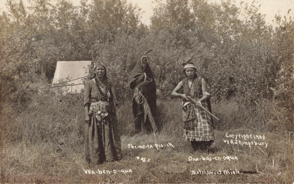 Lac Vieux Desert Ojibwa people near Watersmeet Michigan in 1911.