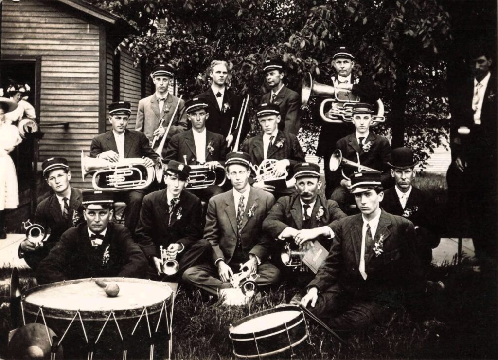 The Hubbardston band reflects the organized civic and social life of the village during the early 20th century.