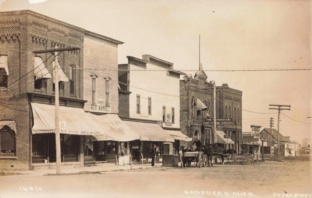 Streen scene in Sandusky