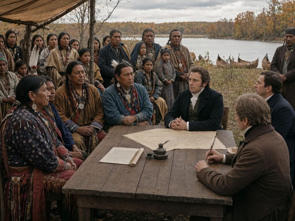 1819 Saginaw treaty council reconstruction