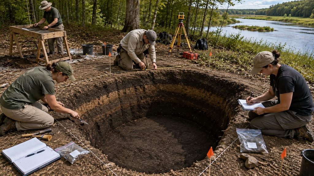 Archaeological Excavation by the River