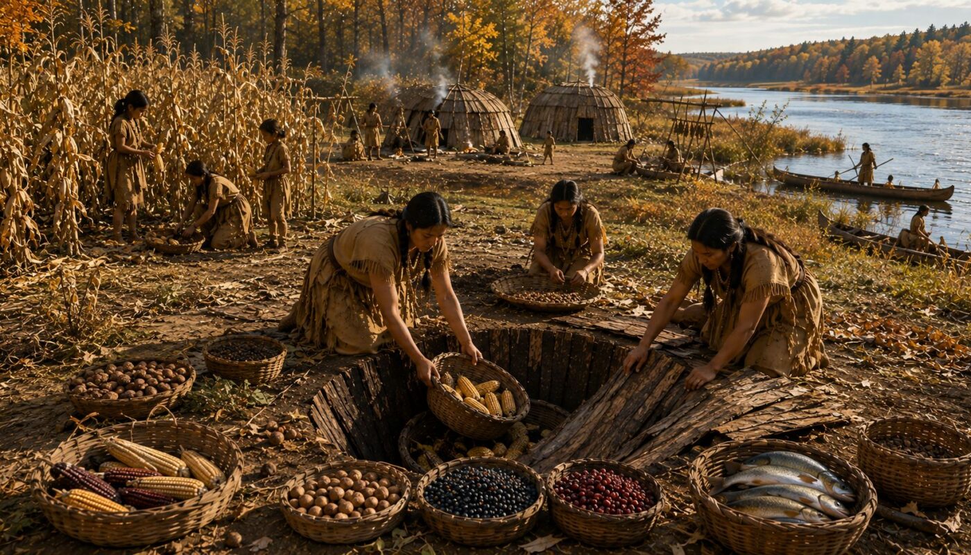 Autumn Harvest Along the River