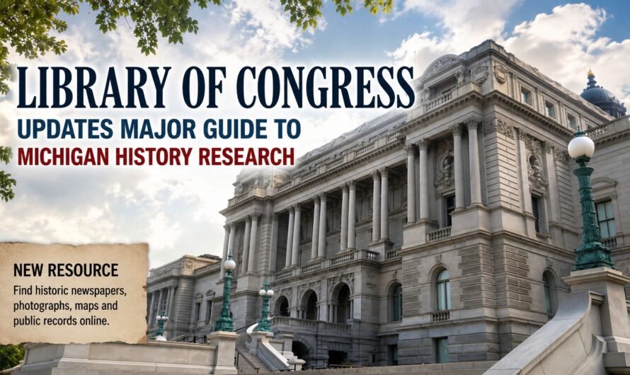 Library of Congress Updates Major Michigan History Research Guide