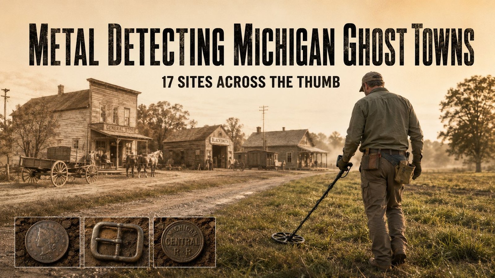 Metal detecting Michigan ghost towns