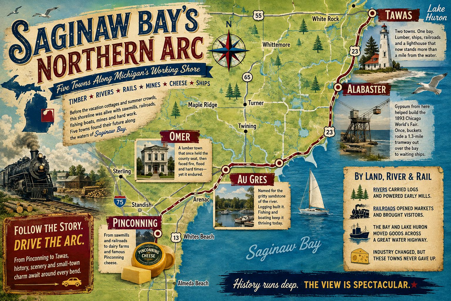 Saginaw Bays Northern Arc Map