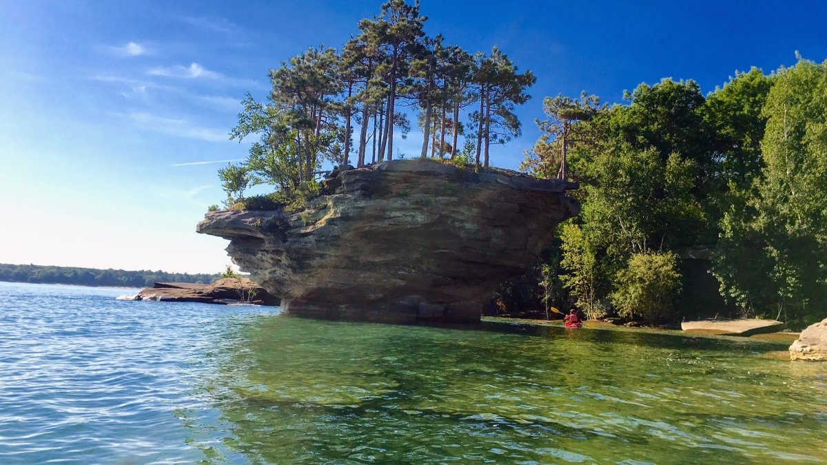 How to Visit Turnip Rock in Port Austin, Michigan