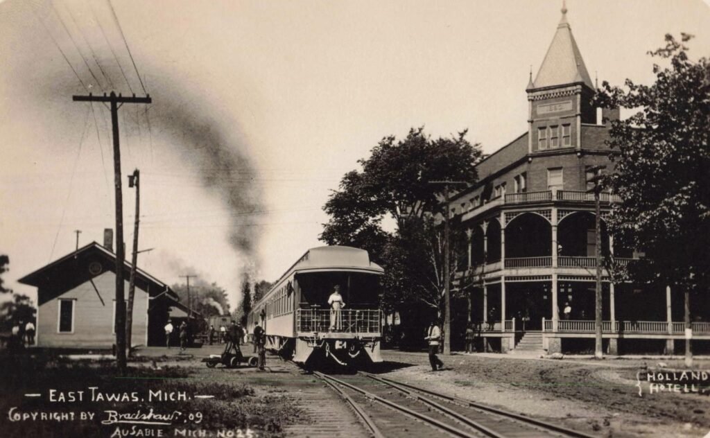 Train Leaves East Tawas Michigan