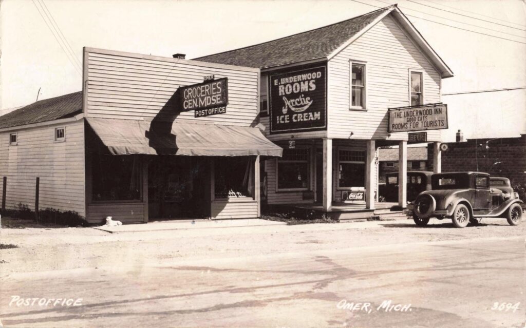 Post Office and Underwood Inn, Omer, Mich.