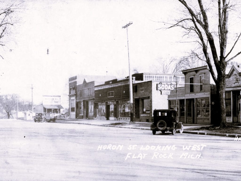 Historic street view of Flat Rock