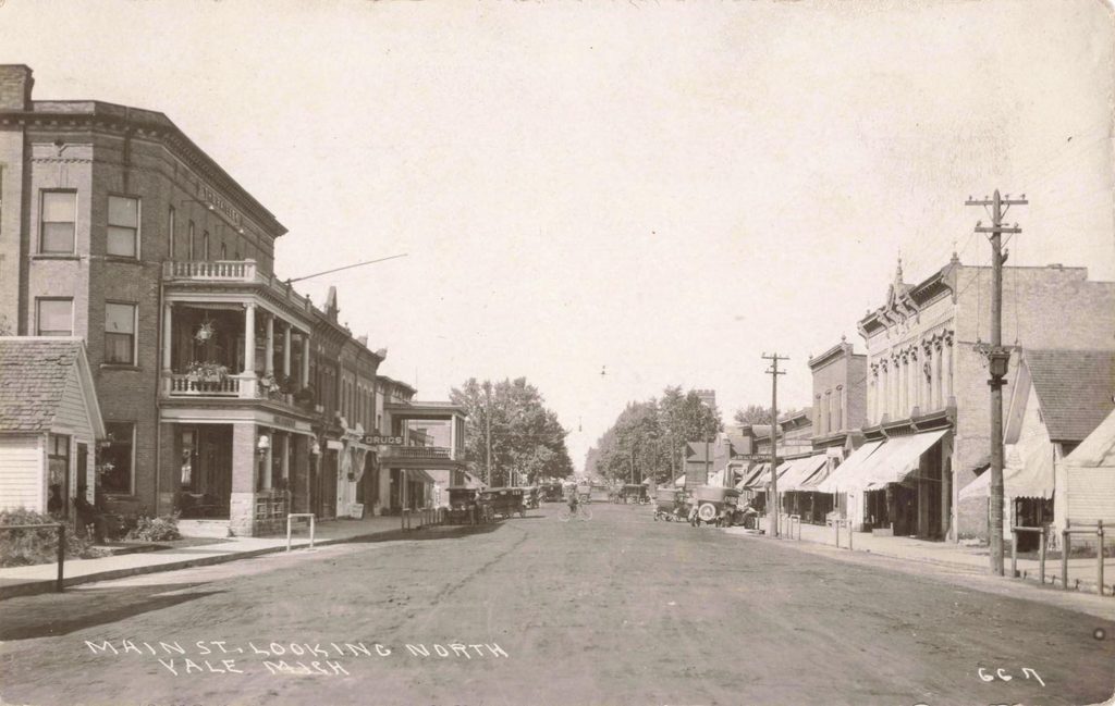 Main Street Looking North in Yale Michigan