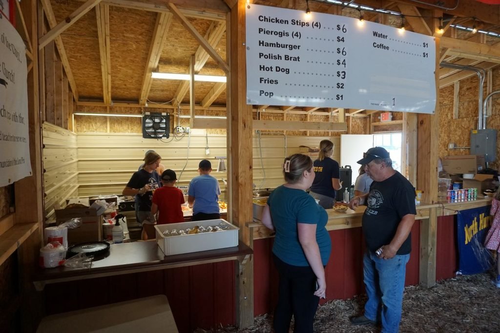 Food stand at a festival