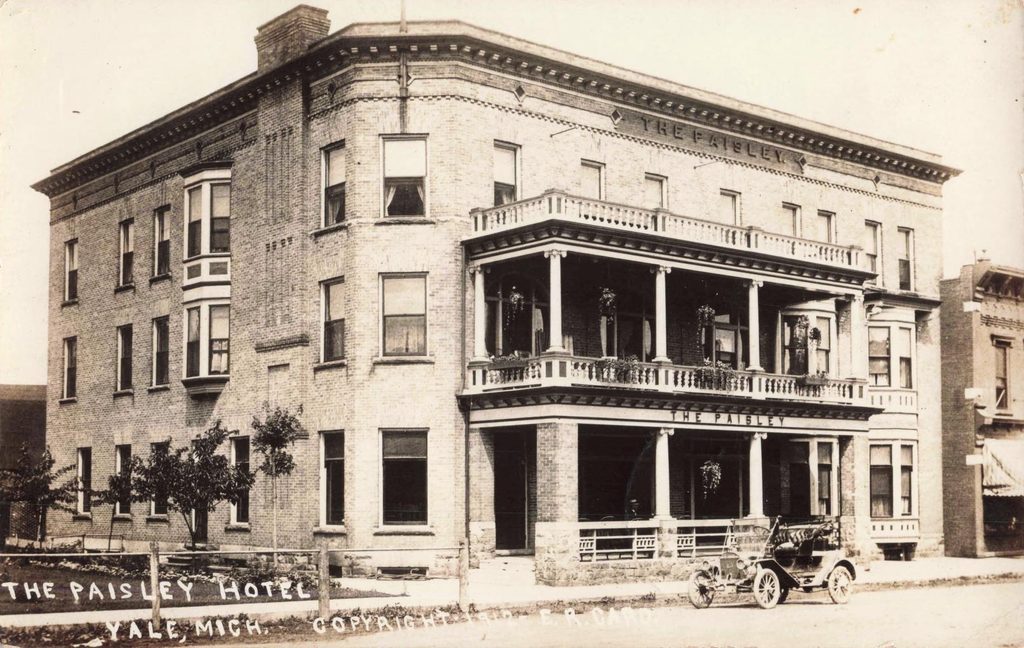 The Paisley Hotel Yale, Mich. 1912