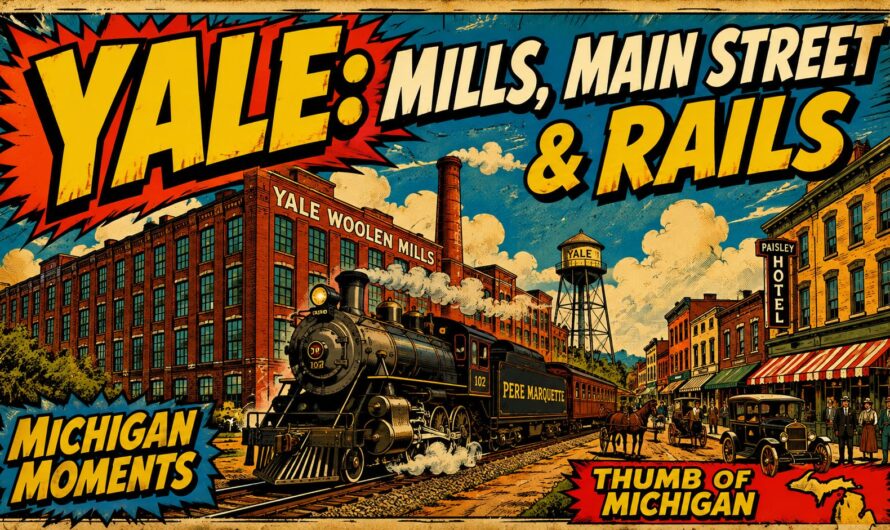 Video: Yale Michigan History: Main Street, Mills and Railroads