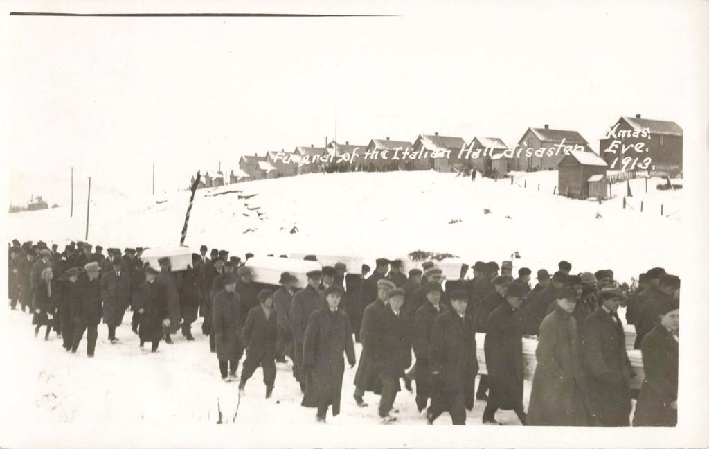 Funeral Of The Italian Hall Disaster Xmas Eve.