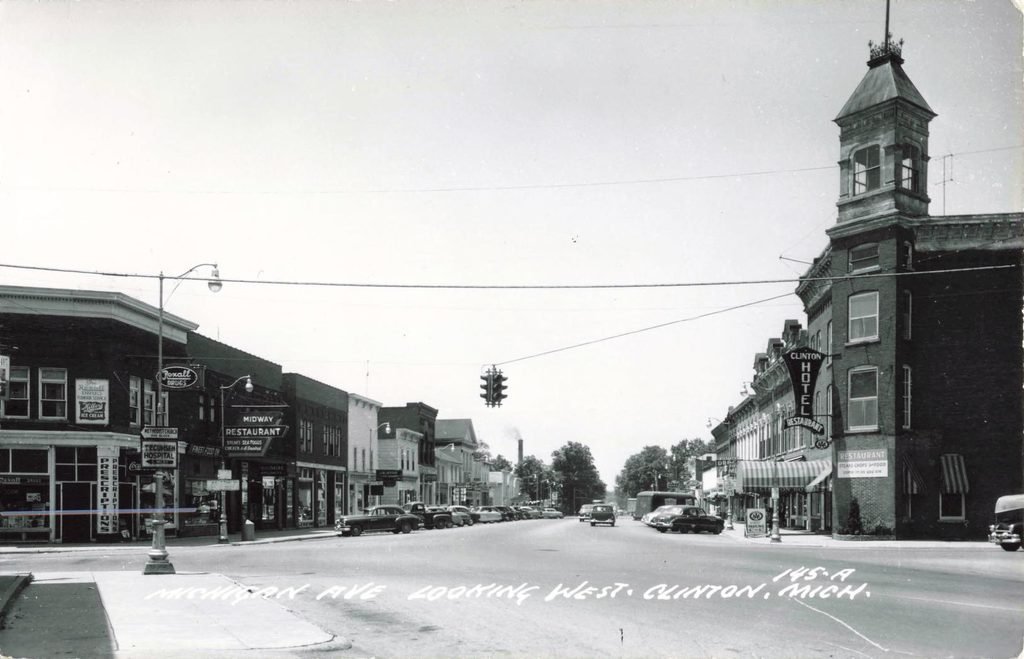 Historic downtown street view, Clinton.