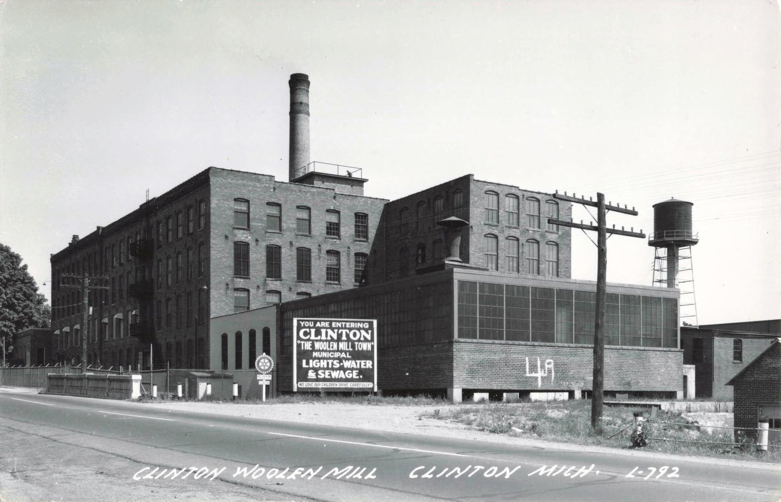Historic woolen mill in Clinton, Michigan