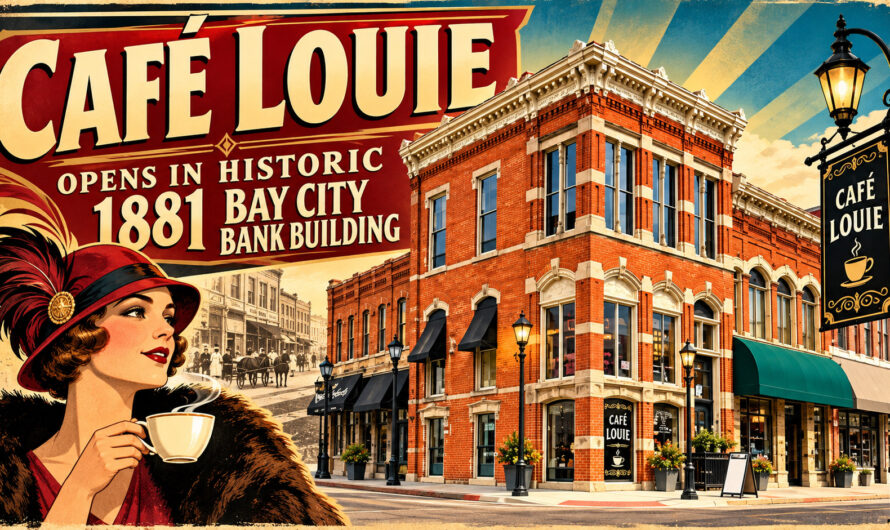 Café Louie Opens in Historic 1881 Bay City Bank Building