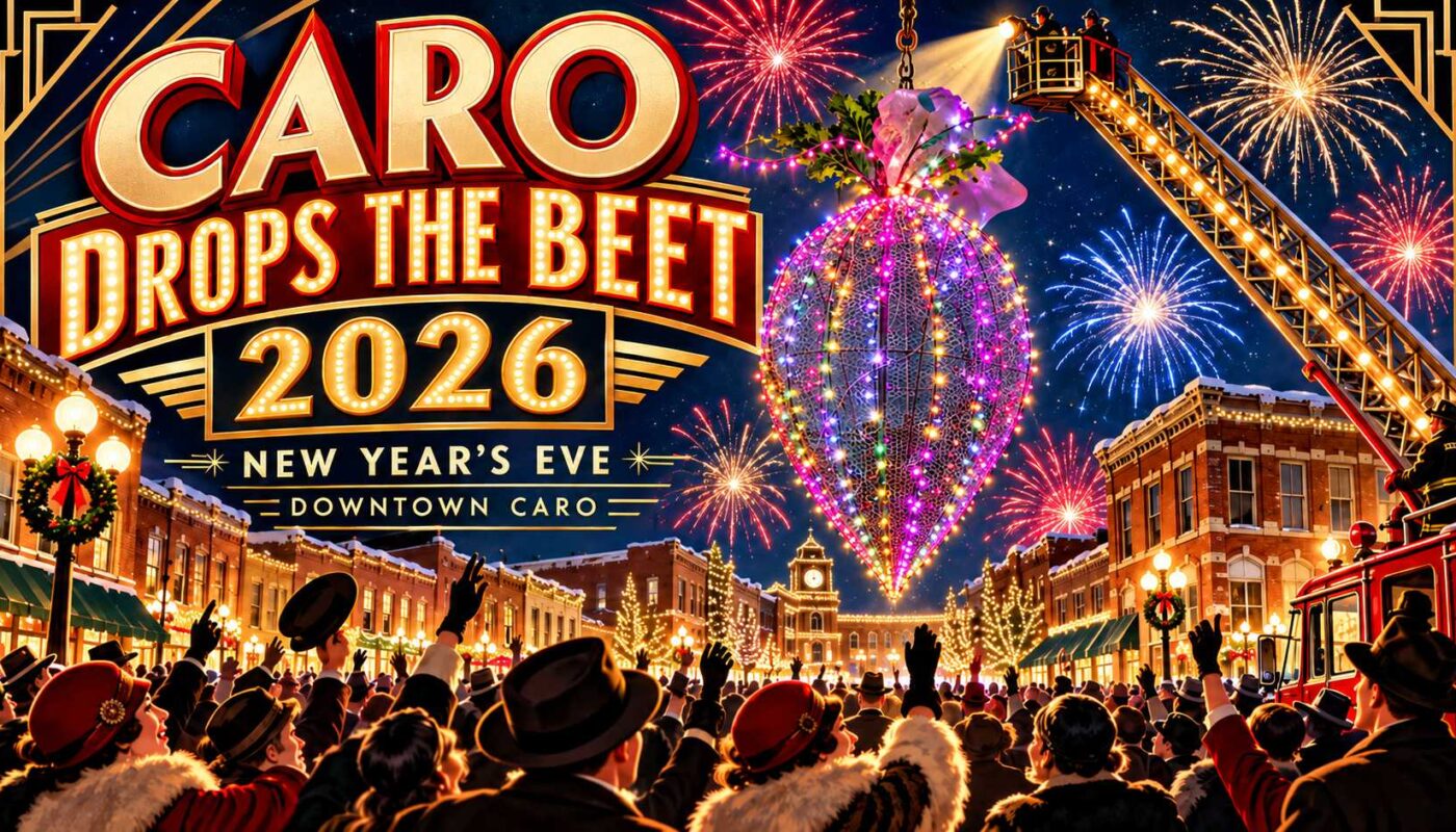 Caro Dropos the Beet 2027 -New Year's Eve celebration with fireworks