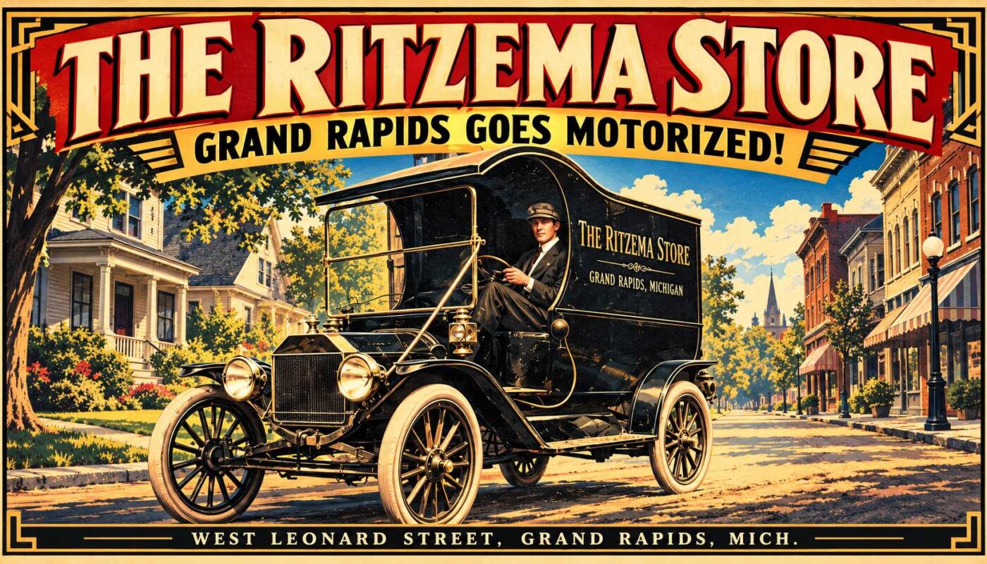 Vintage advertisement for motorized store
