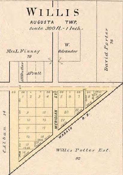 Historical map of Willis, Michigan