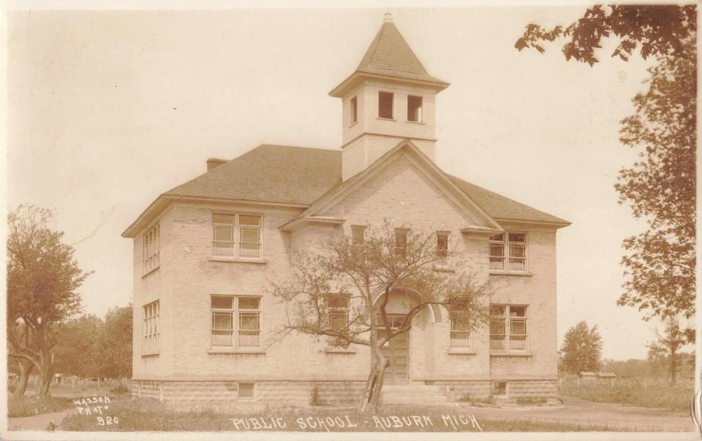 Historic public school building exterior.