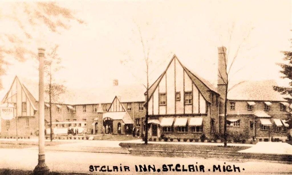 Historic hotel building in St. Clair